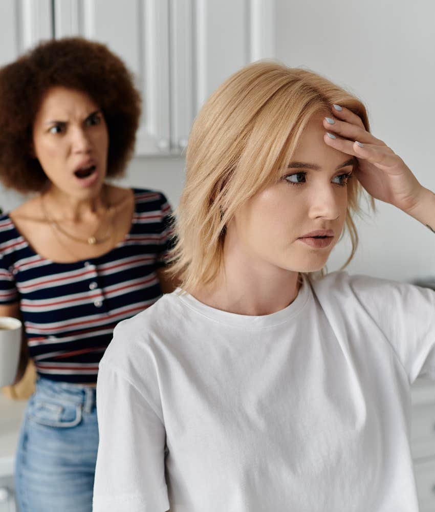 roommates arguing over using kitchen