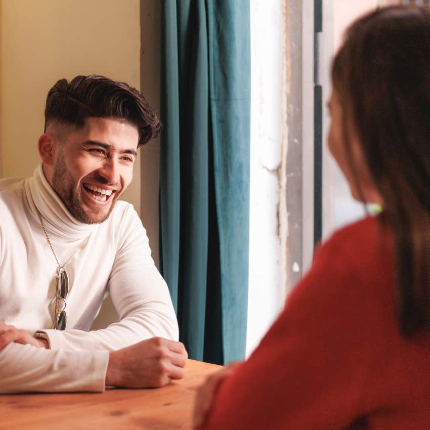 man who isn't a good partner as he hangs out with his ex
