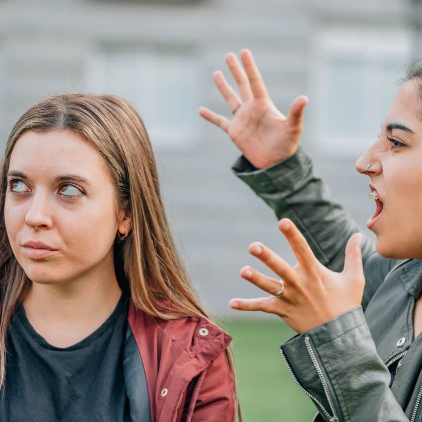 woman who protects herself from energy vampires by creating an invisible shield