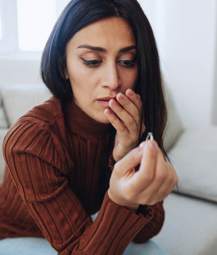 Woman devastated after fiancé said she nagged him into an engagement