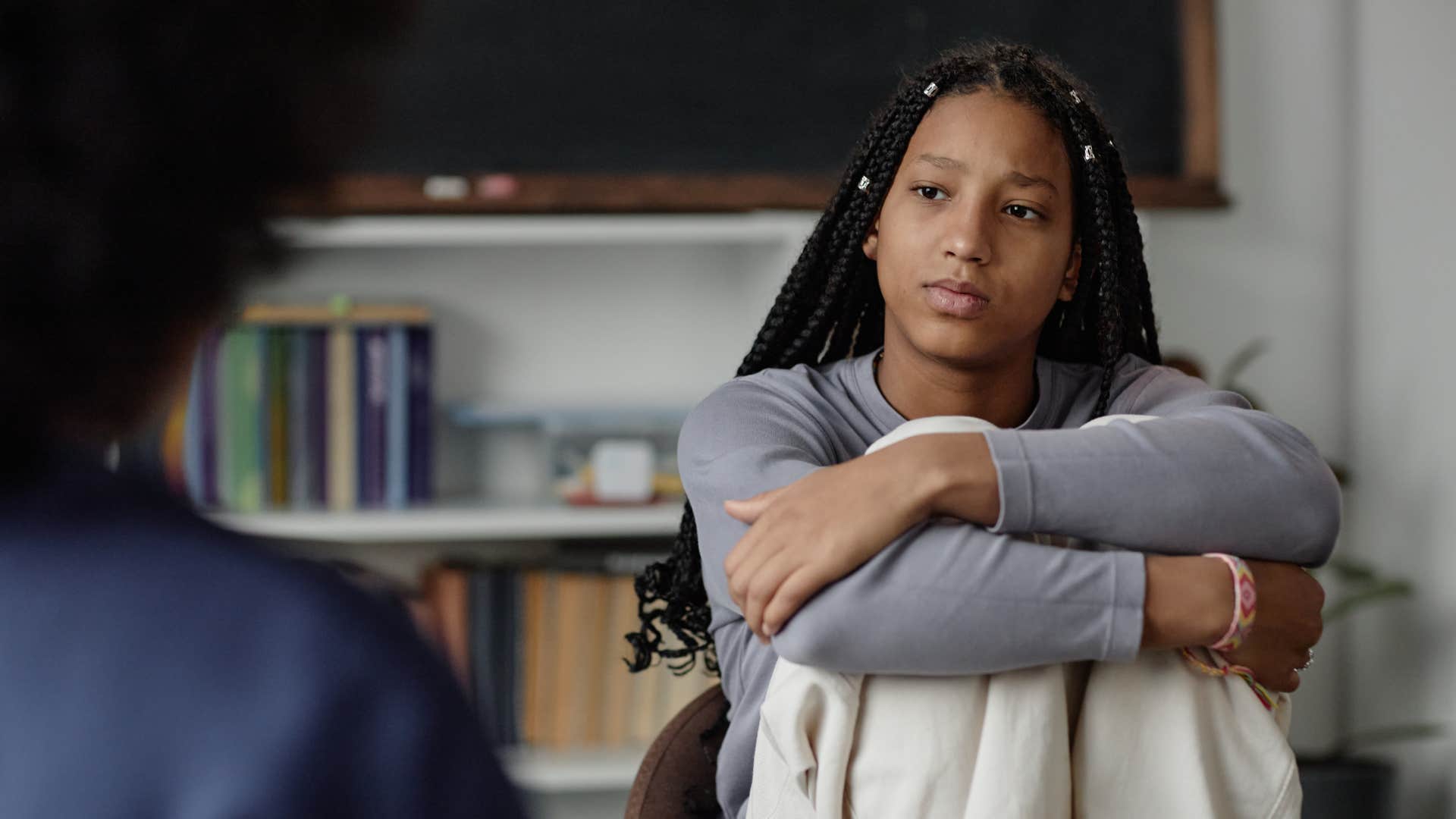 woman listening showing empathy to friend