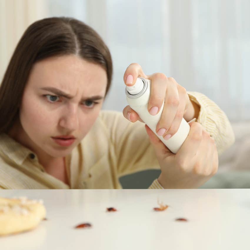 woman who lives alone as bugs are always a problem