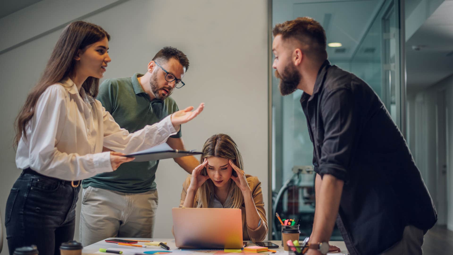 man unwilling to accept constructive feedback from boss