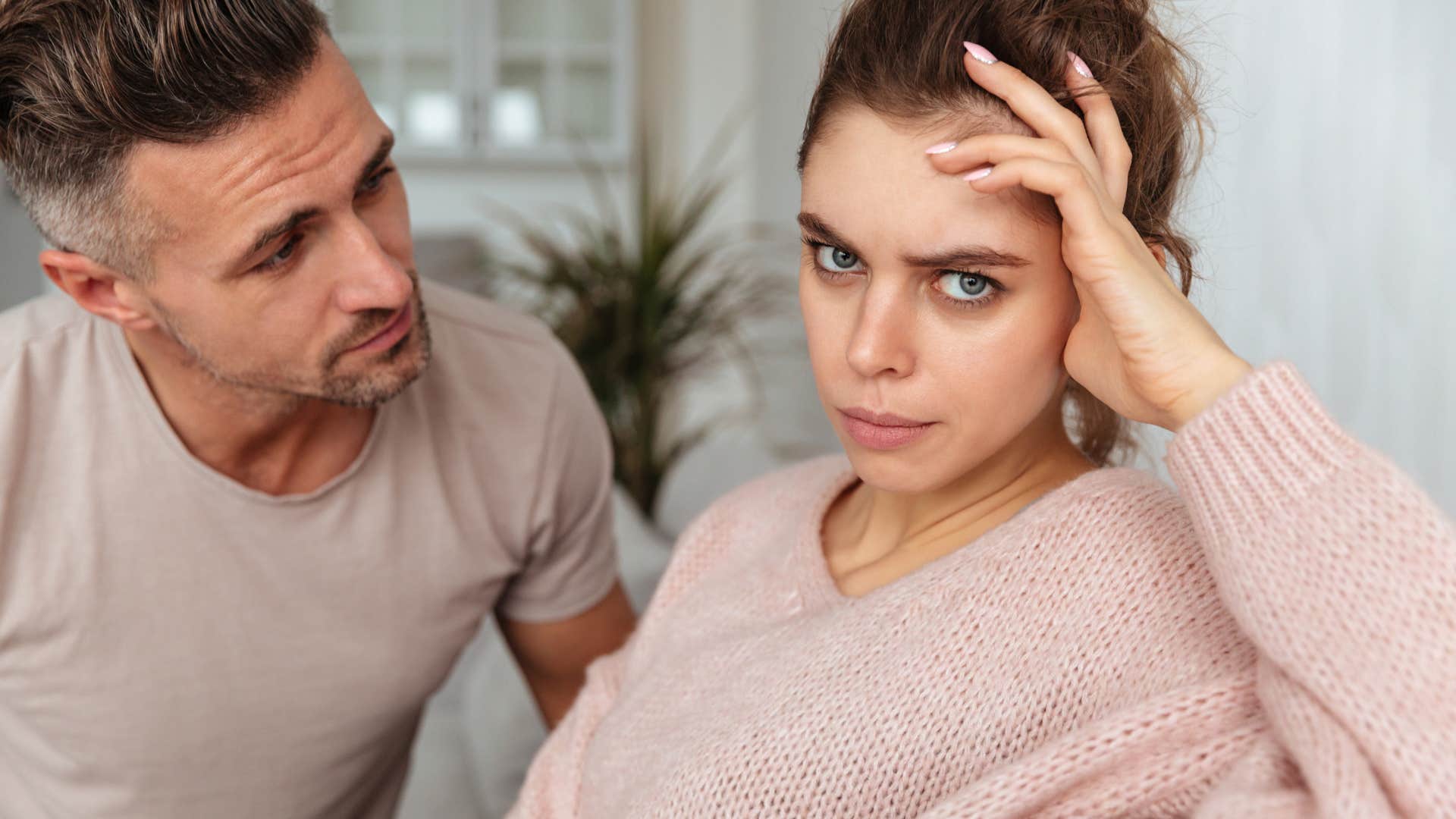 woman lying for attention