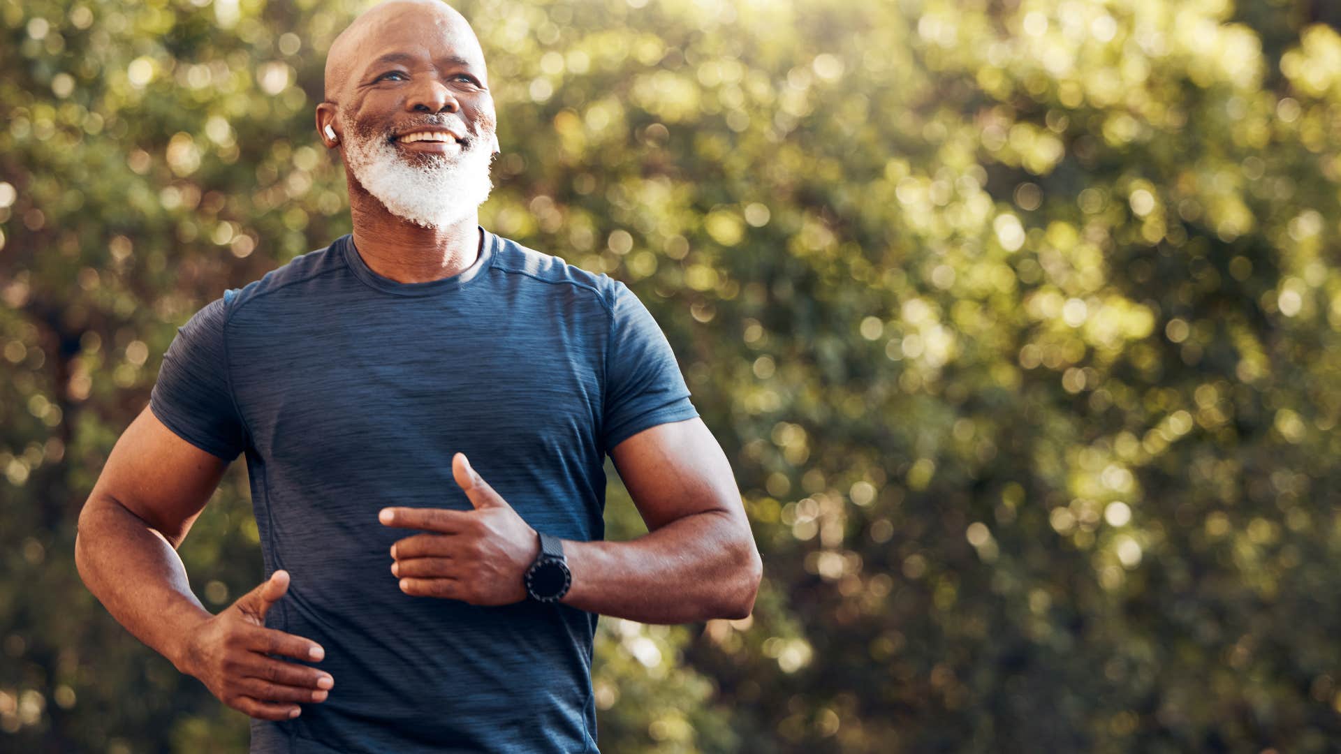 man running to maintain a consistent routine