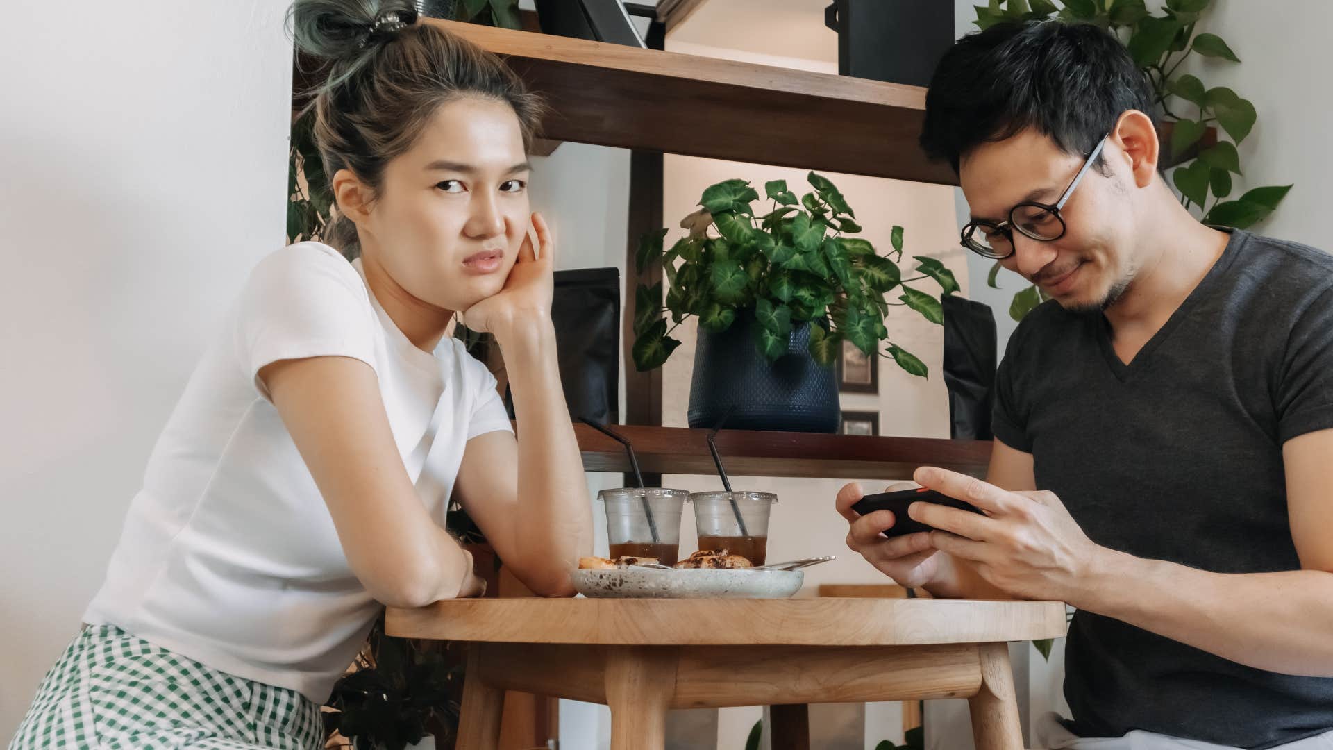 woman who is infatuated as she is man's other option