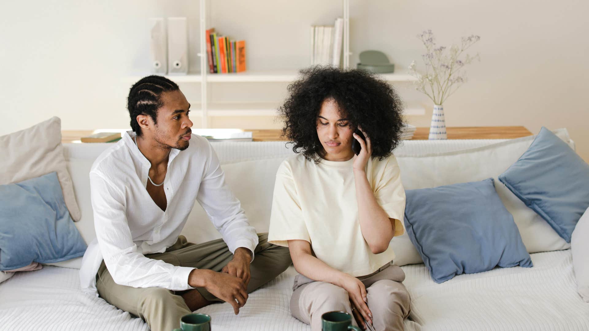 person staying calm during a conflict