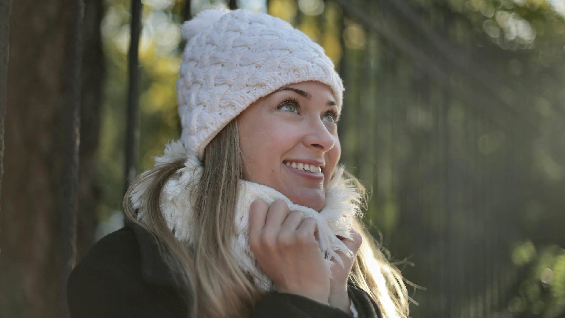 woman feeling inspired