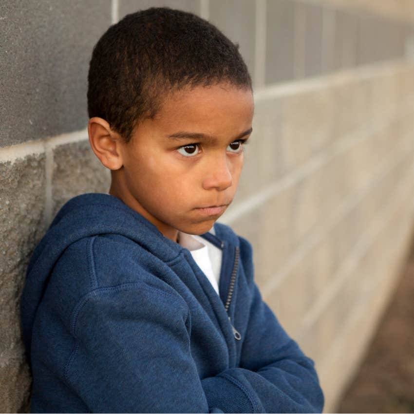 little boy accepting and mediating disappointment