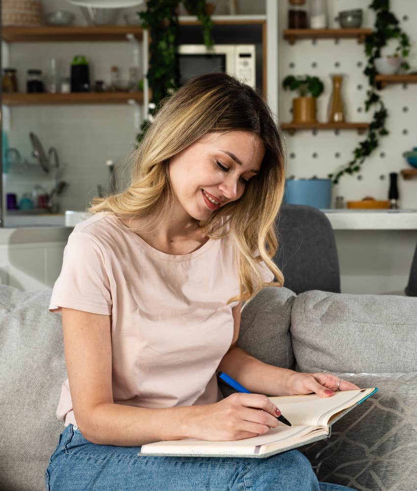 Woman mathematically determining if she is with the one by assigning each trait a weighted percentage