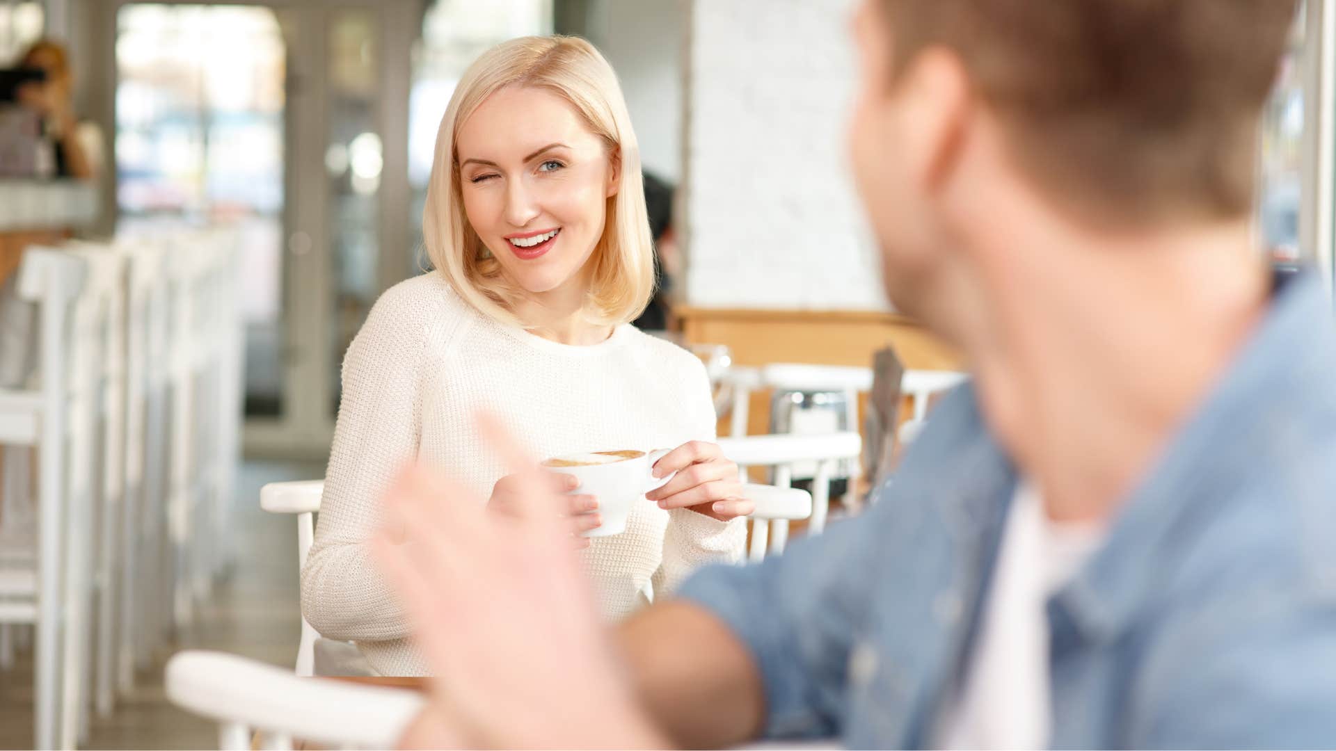 woman with high-level charisma as she shows interest