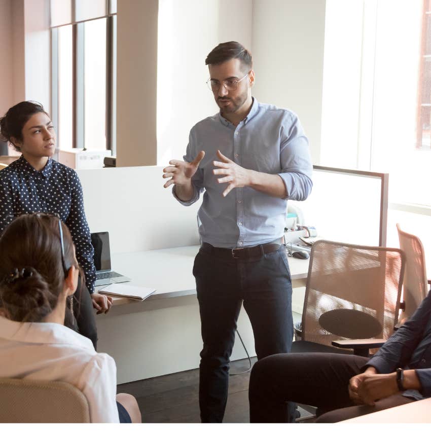 man who is a highly respected boss as he fosters collaboration and openness