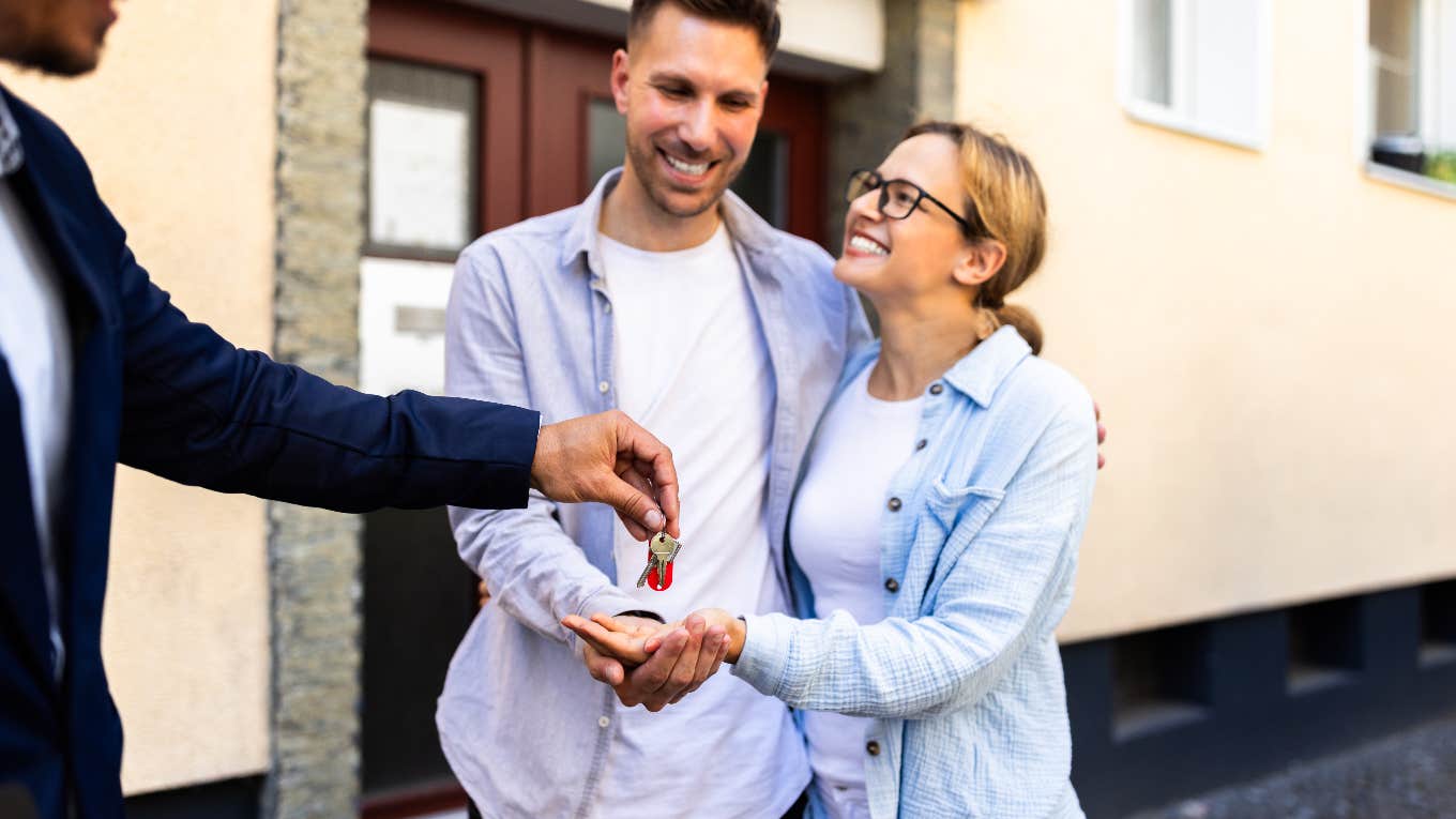 couple that just bought a home in Disney's first residential community
