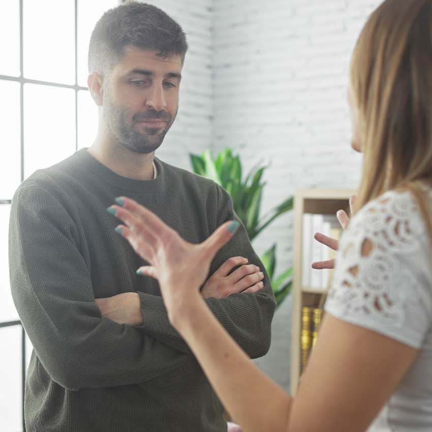 disrespectful woman telling family member after everything I've done for you