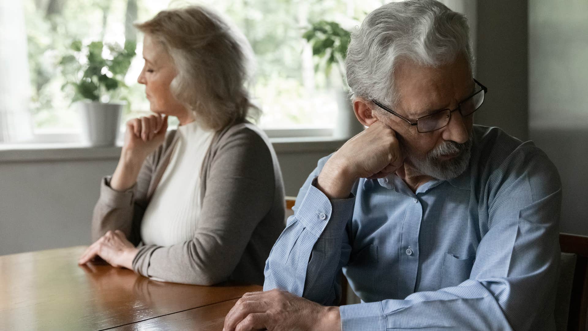 man turned away from wife saying I don't want to fight