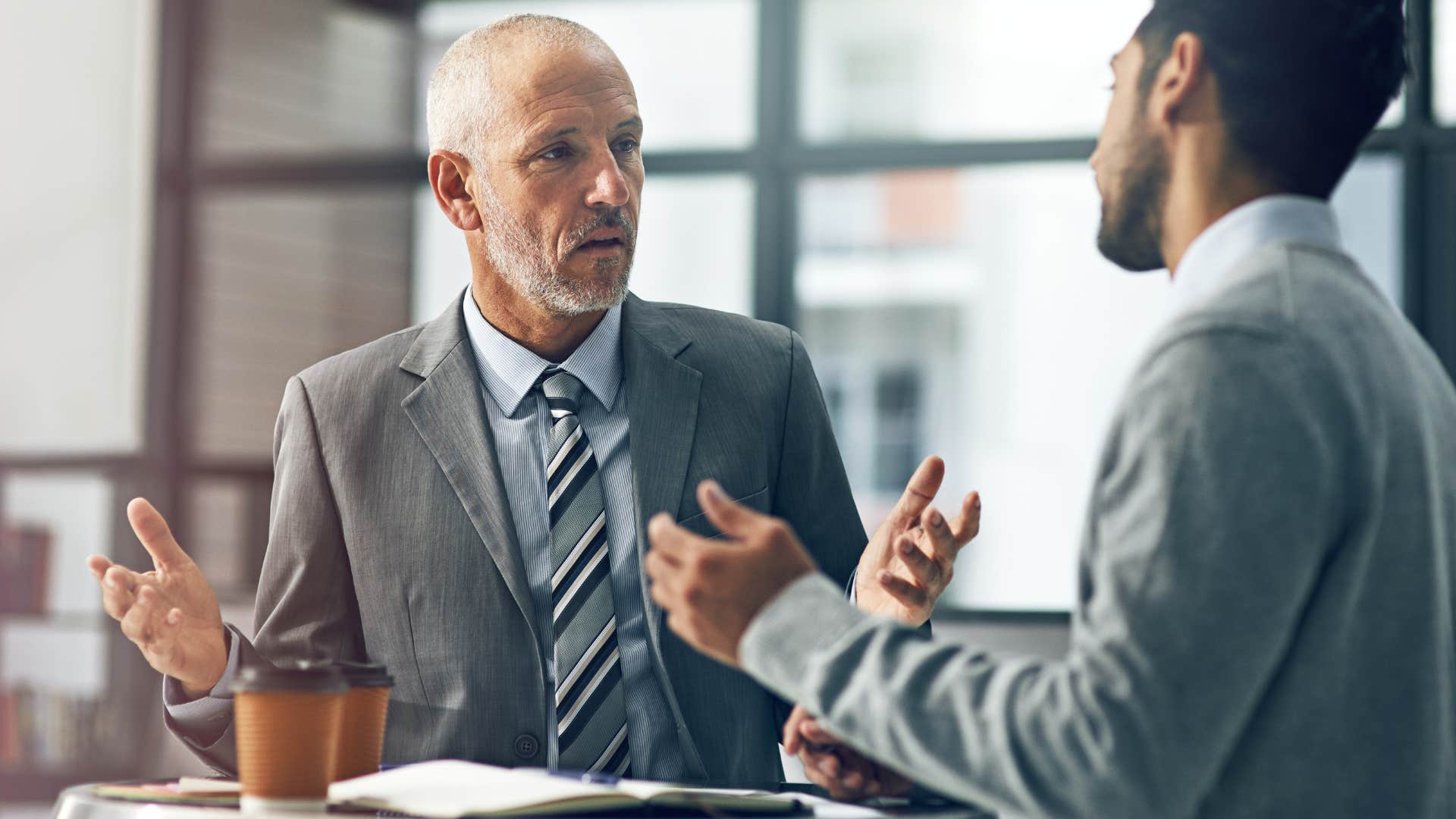 cruel man who said you brought this to yourself to a co-worker