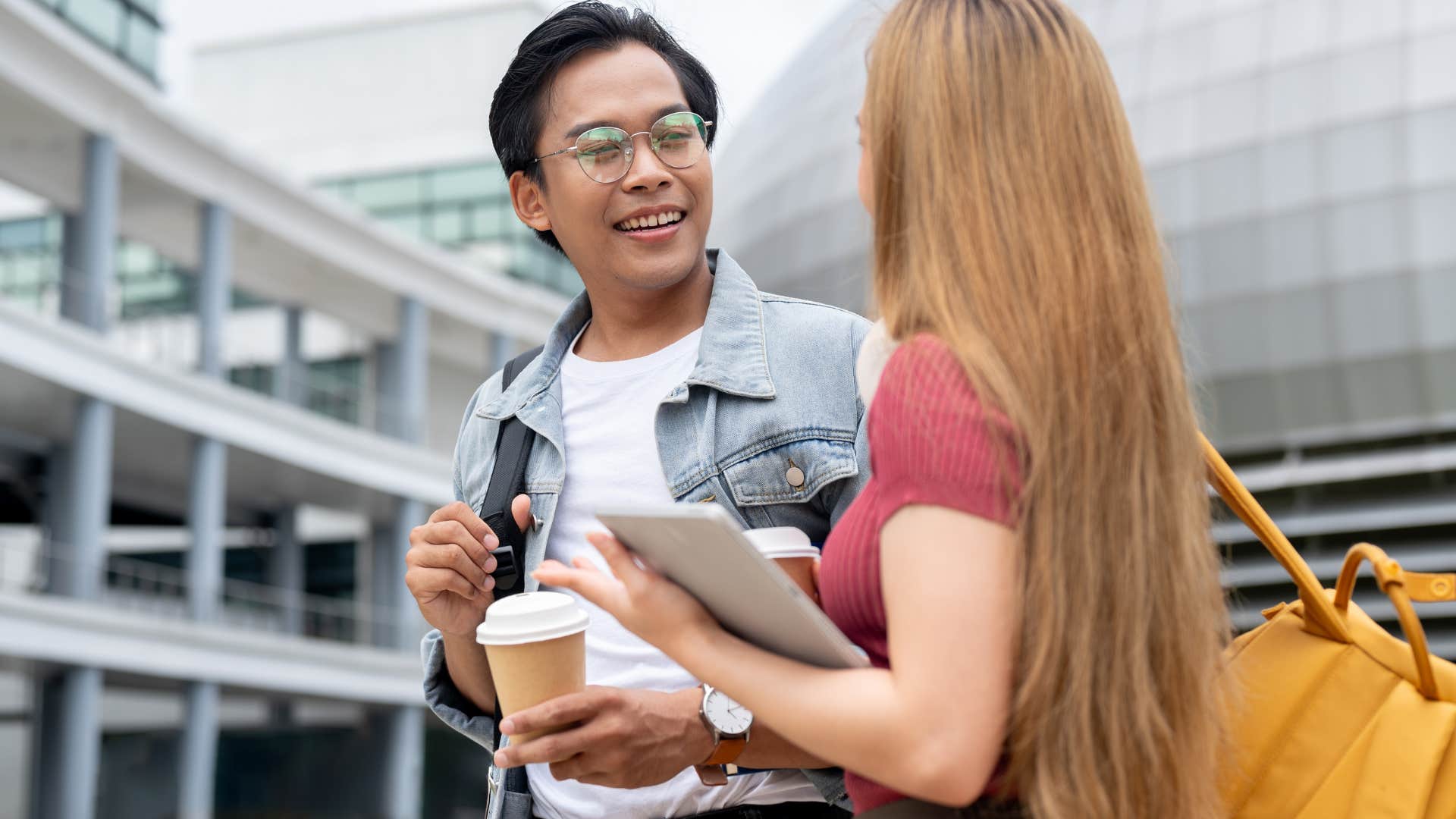 man saying thank you for trusting me with this to his peer