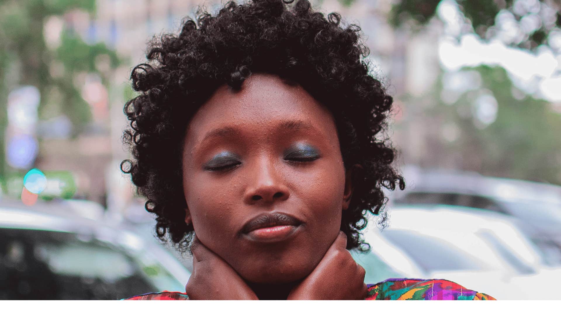 woman who is secretly embarrassed about her life saying it's not a big deal