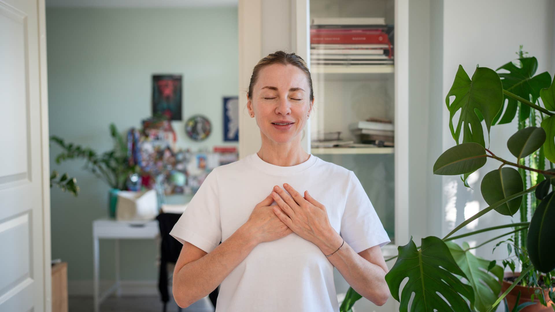 woman who is ready to share her life with someone as she has learned to accept the past