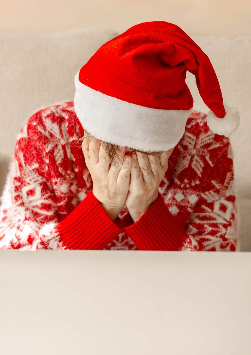 worker stressed during Christmas