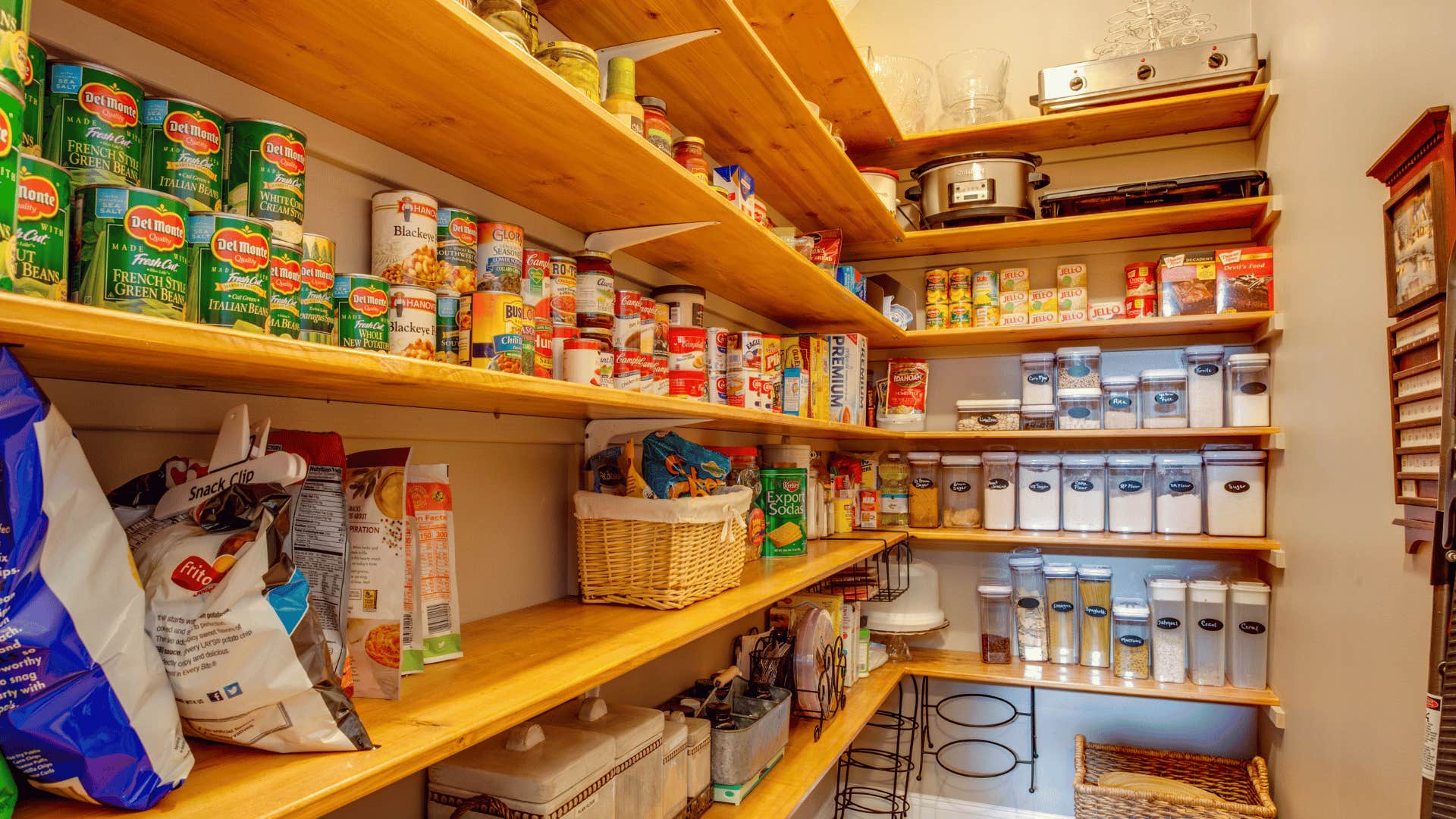 pantry full of bulk food