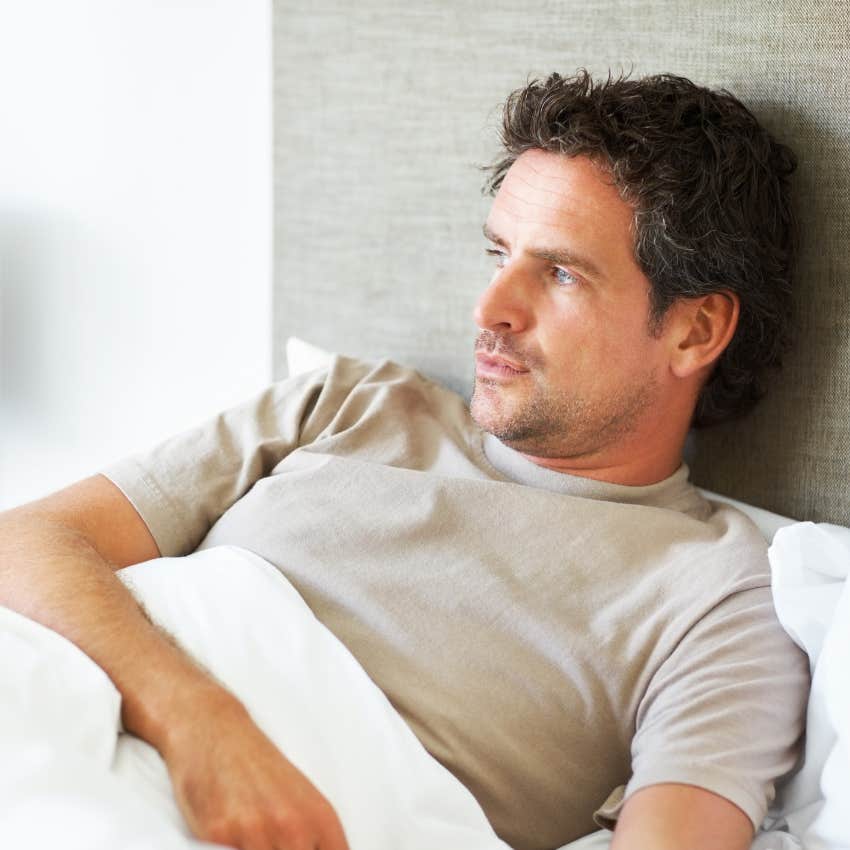 Man annoyed with one person's aesthetic in his bedroom.