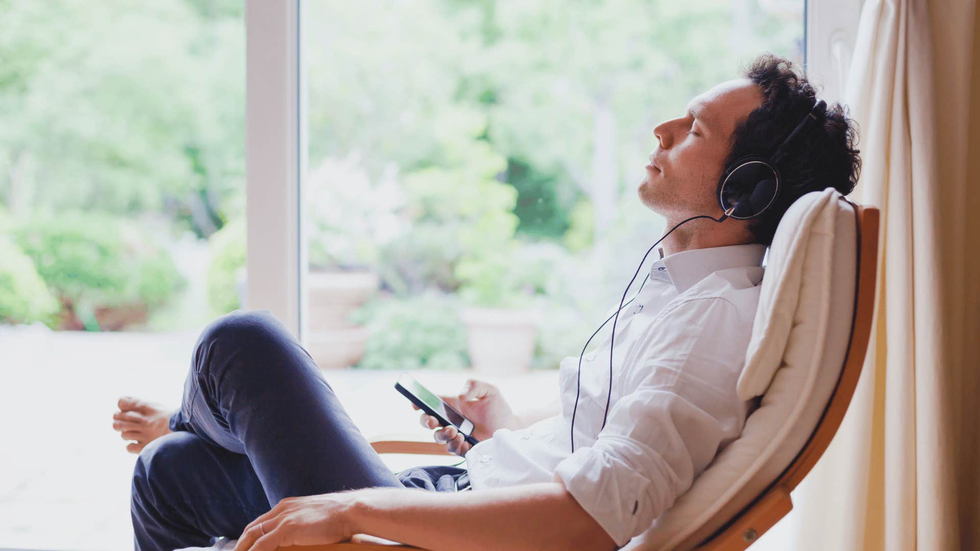 if your husband does these things after work he’s emotionally exhausted listens to music