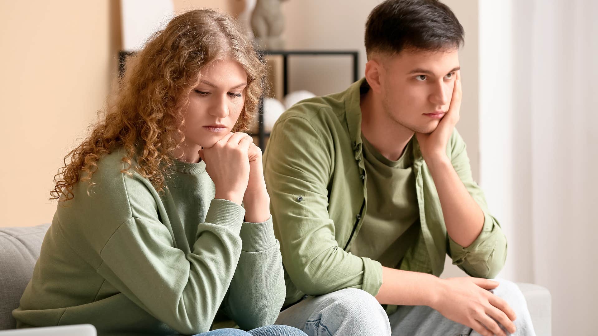 husband telling his wife that nothing ever changes