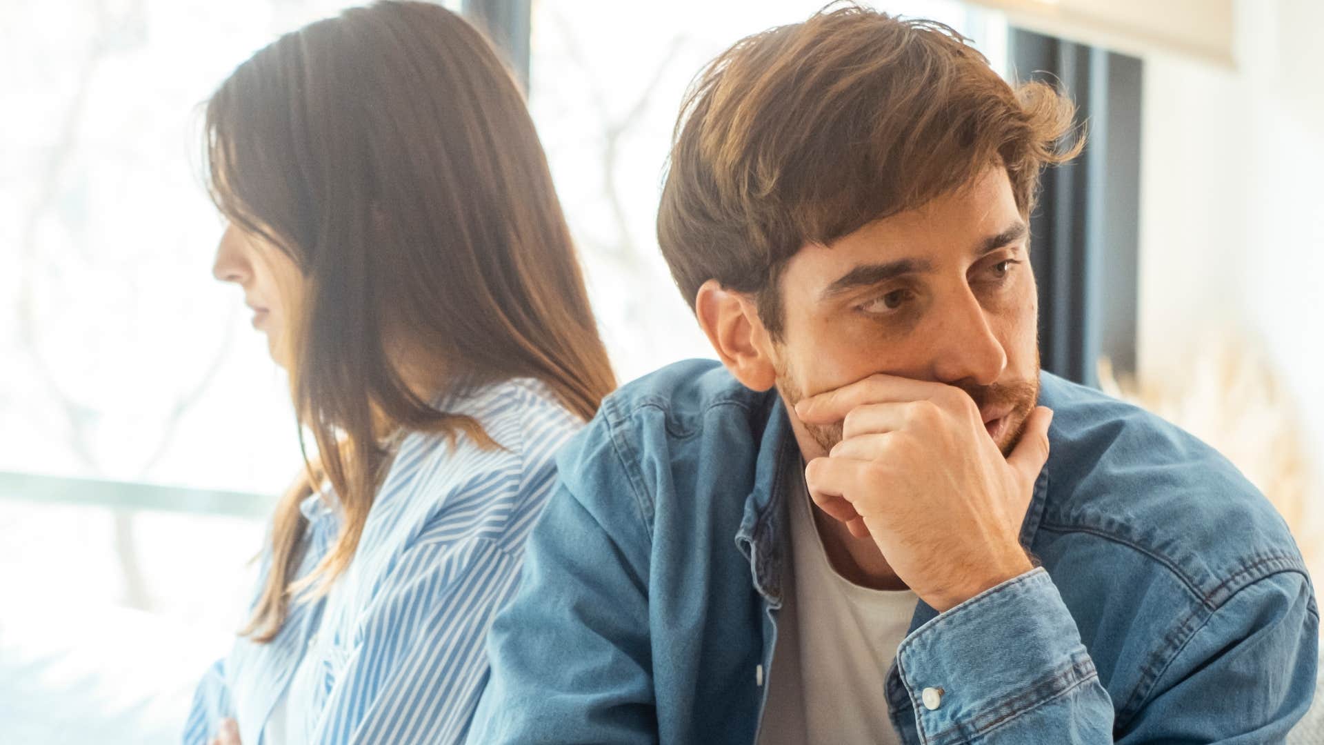 husband saying that he and his wife are different people