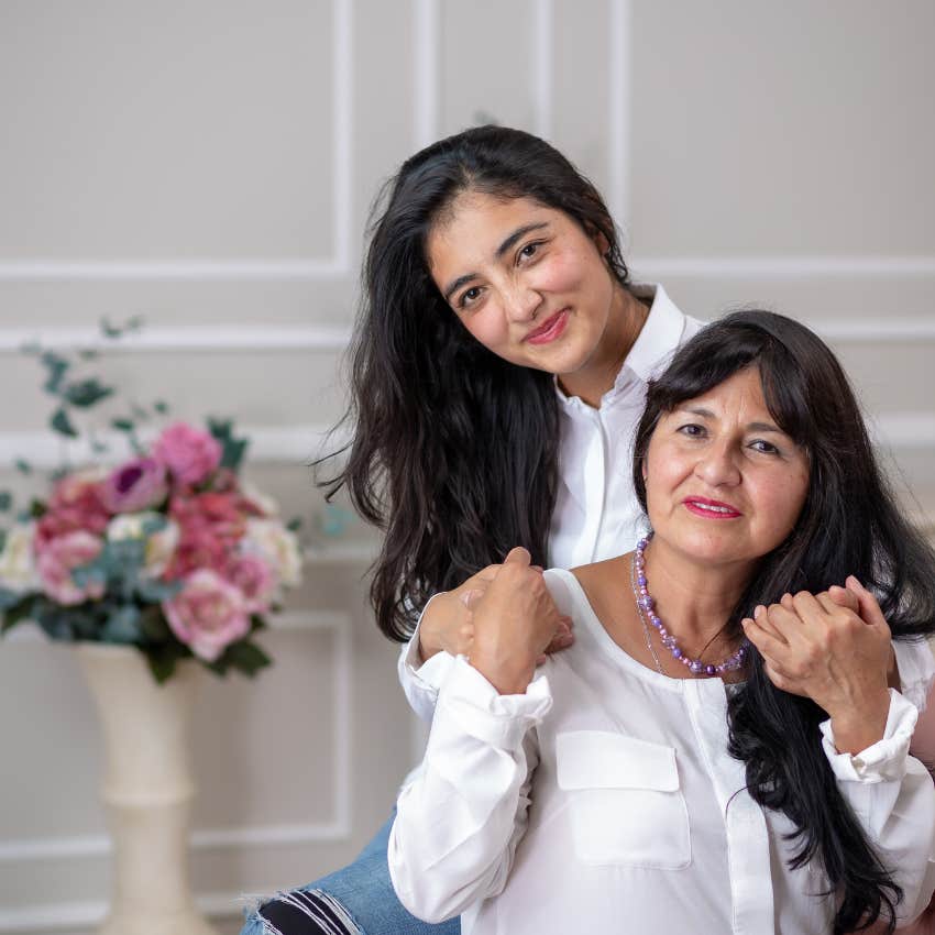 very good woman who tells her daughter she makes her proud