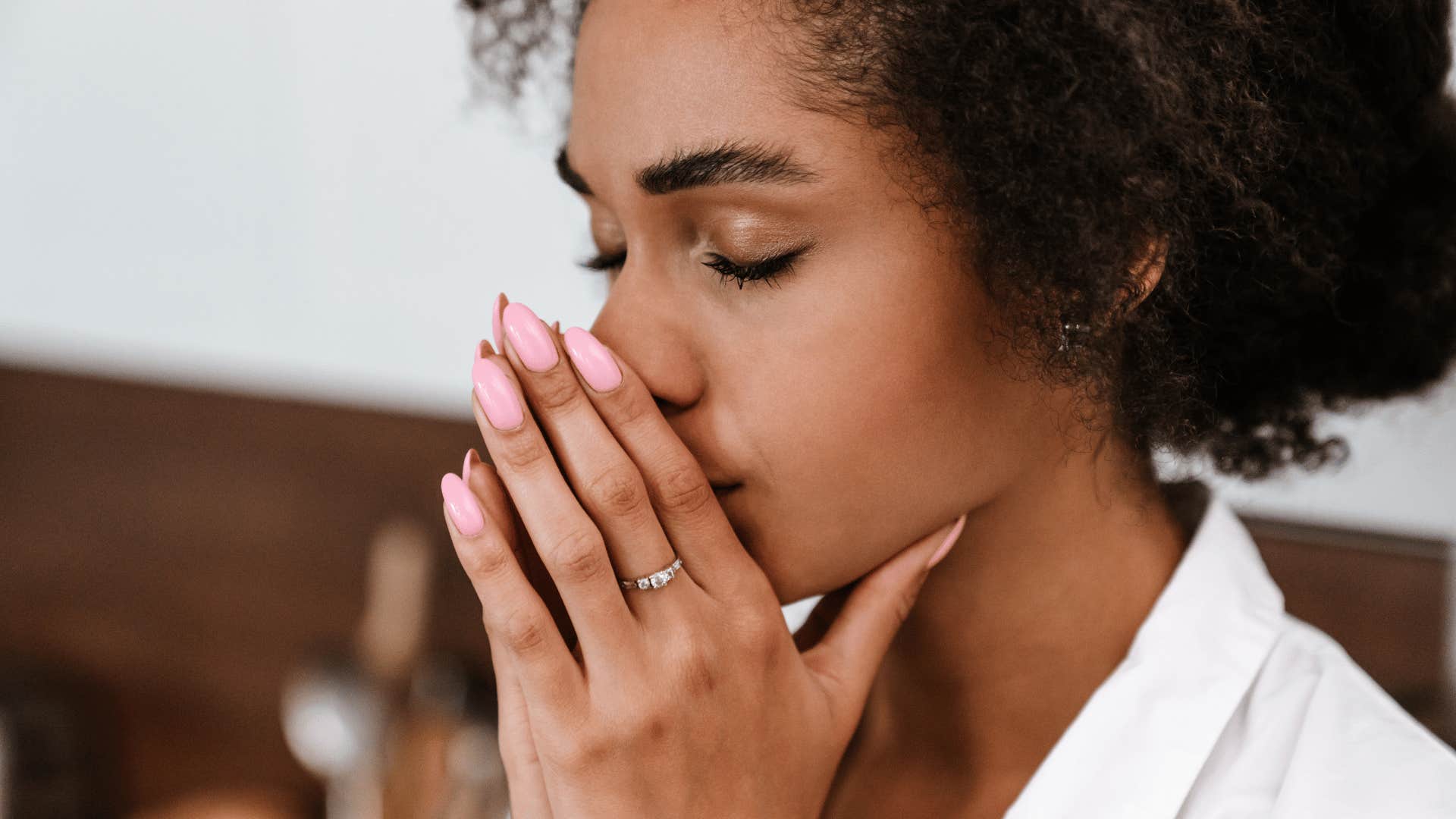 if your wife has these habits she probably needs a serious break she doubts her abilities 