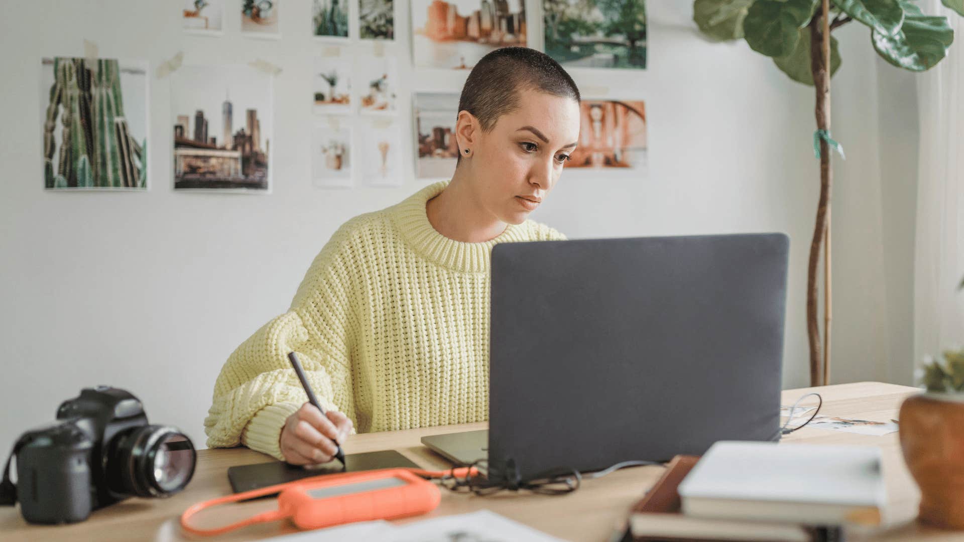 woman giving herself gentle reminder that life's challenges prepare us