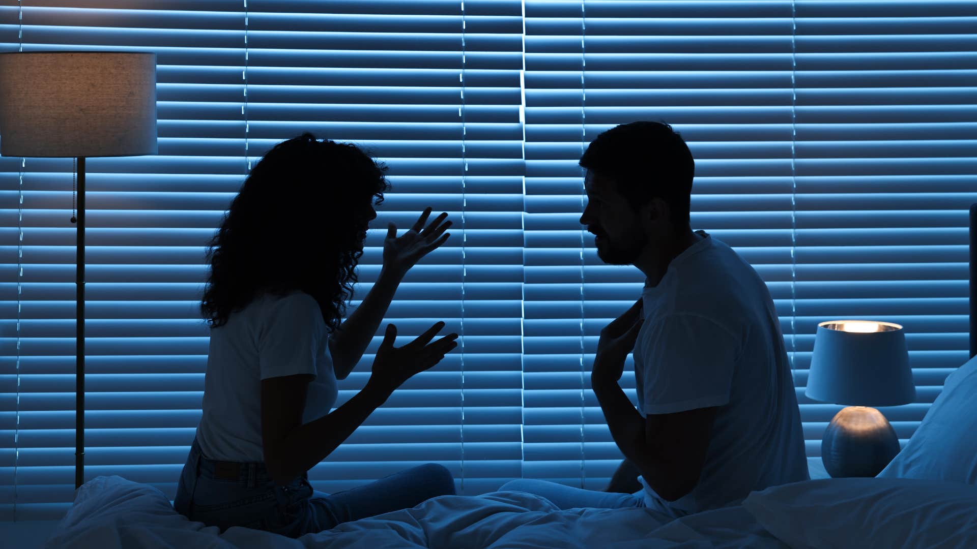 unhappy people with the evening habit of having serious conversations