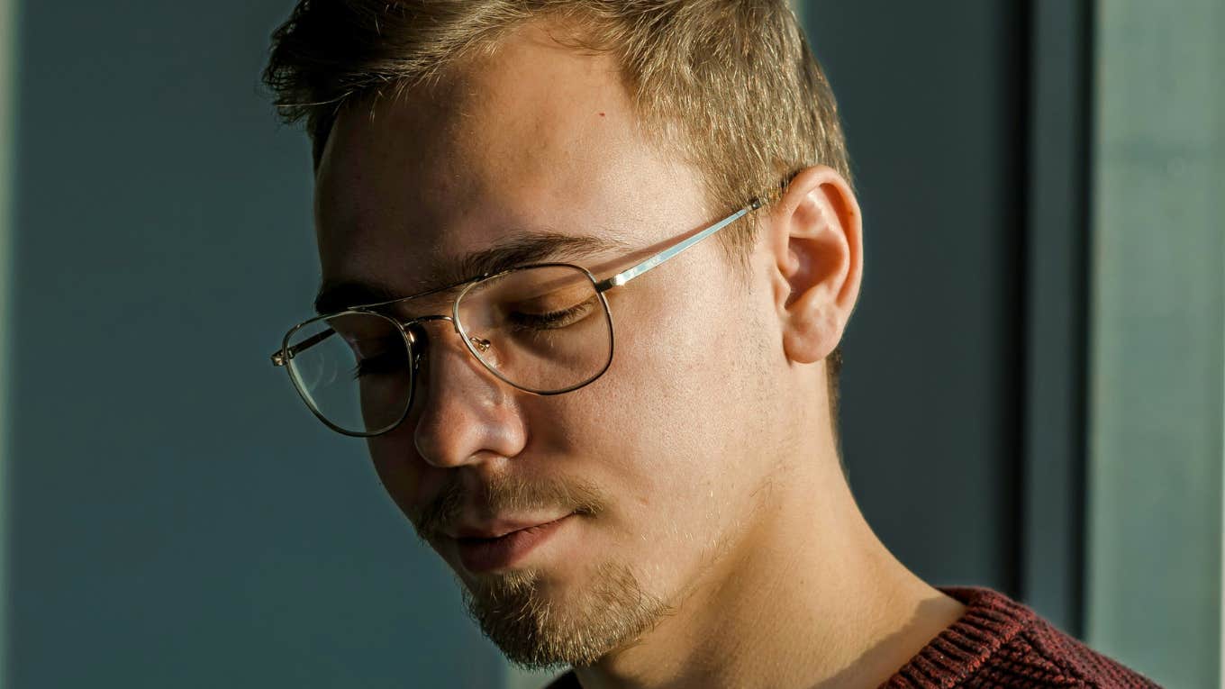 Insecure man slips up.