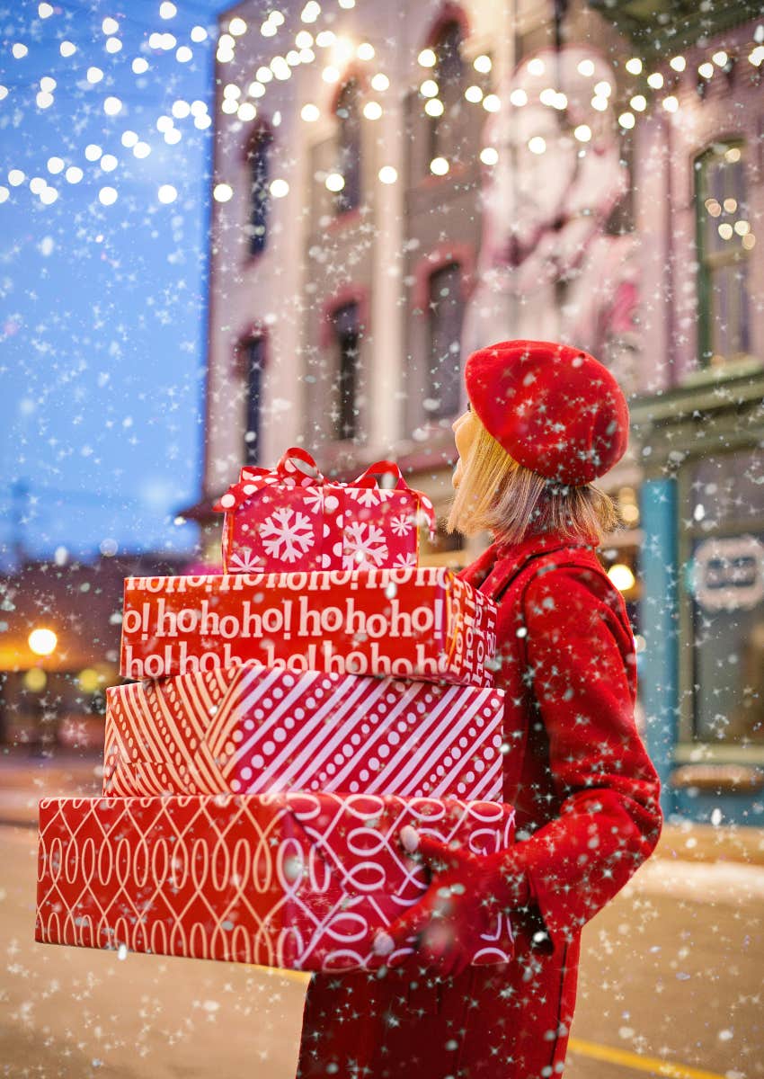 woman who had no-budget Christmas