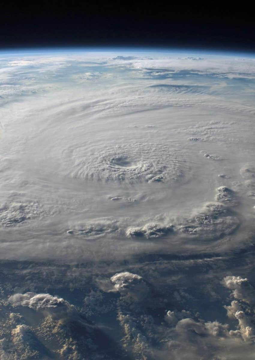 image of a hurricane from space