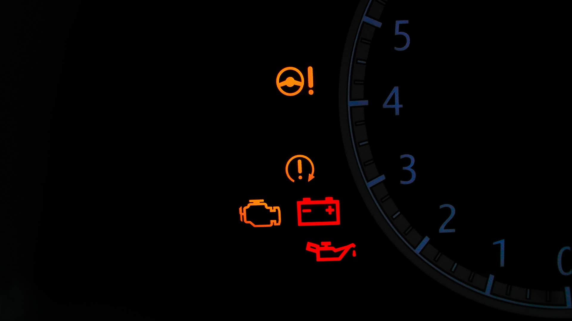 warning lights on their dashboard 