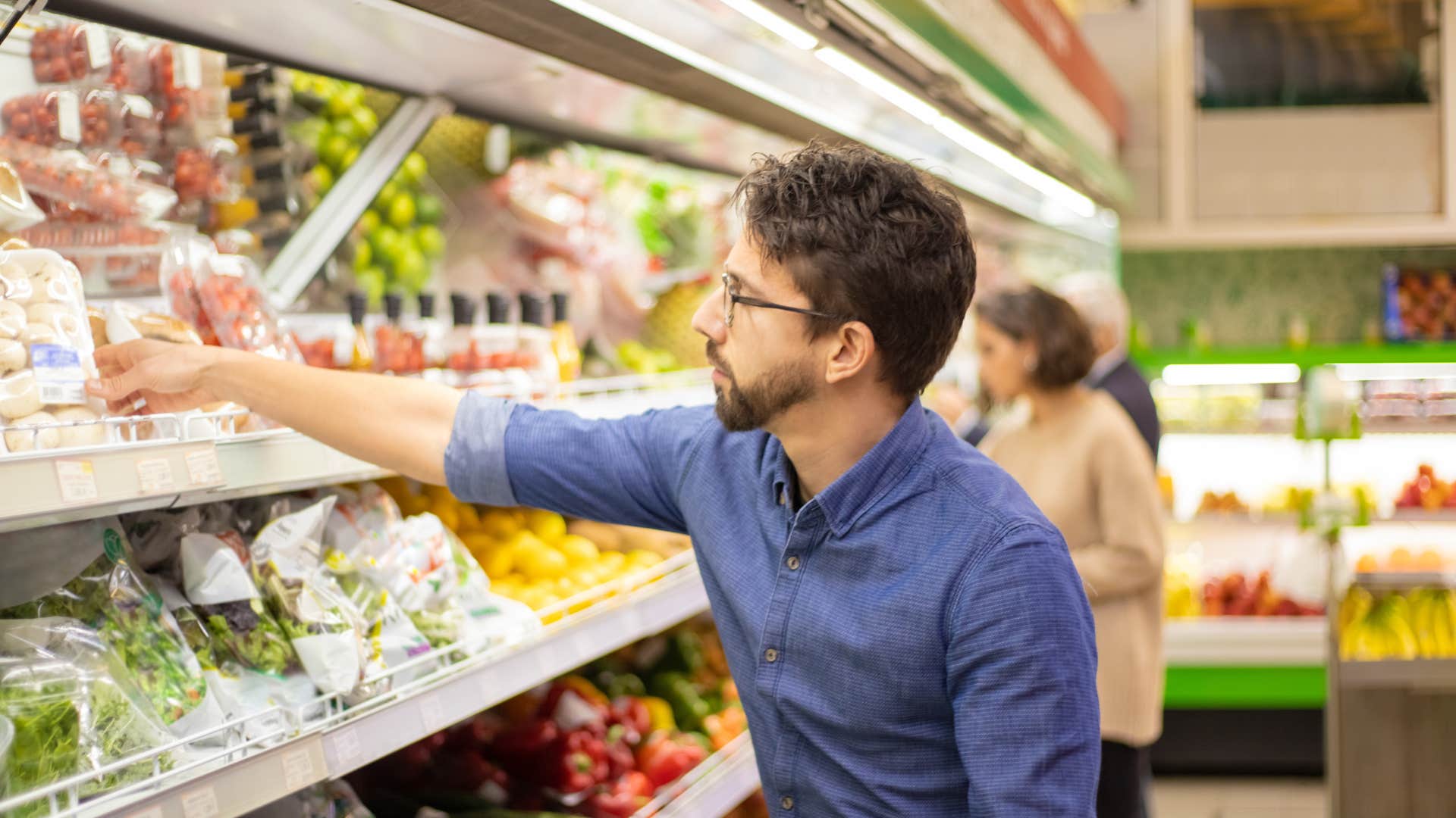 man shopping for groceries desiring predictability and control