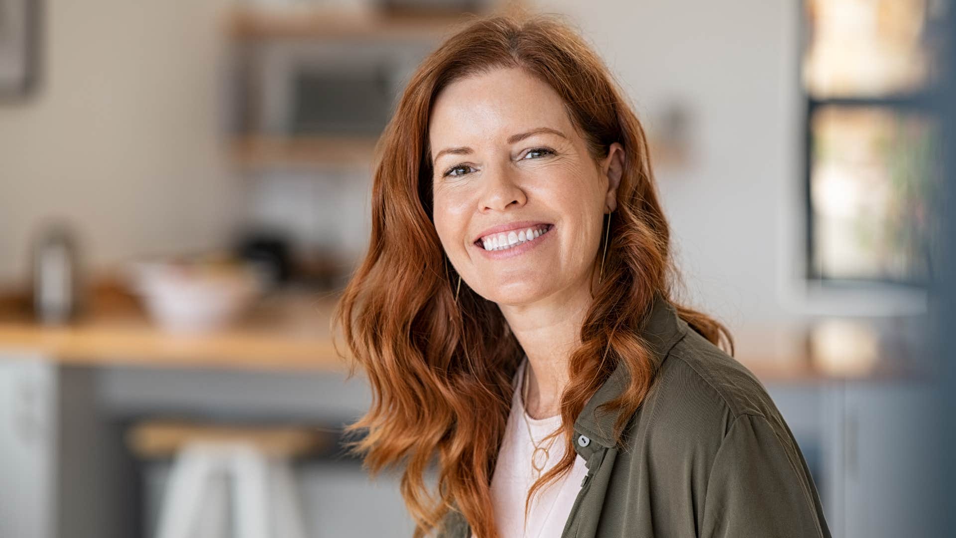 happy woman not complaining about hard work