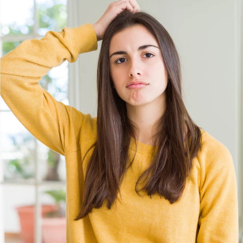 woman who is thinking something isn't right for her