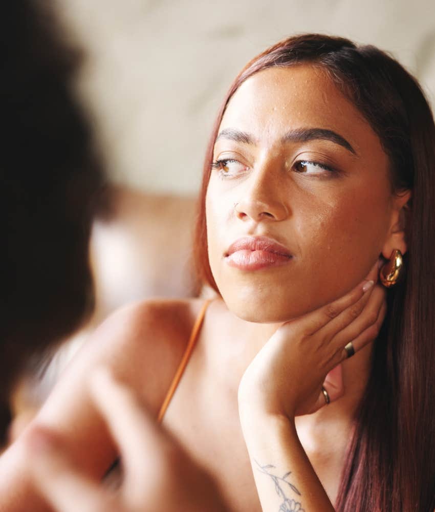 Person questions emotional intuition