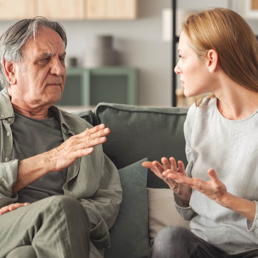 woman who is cutting off family member because she wants to exert power