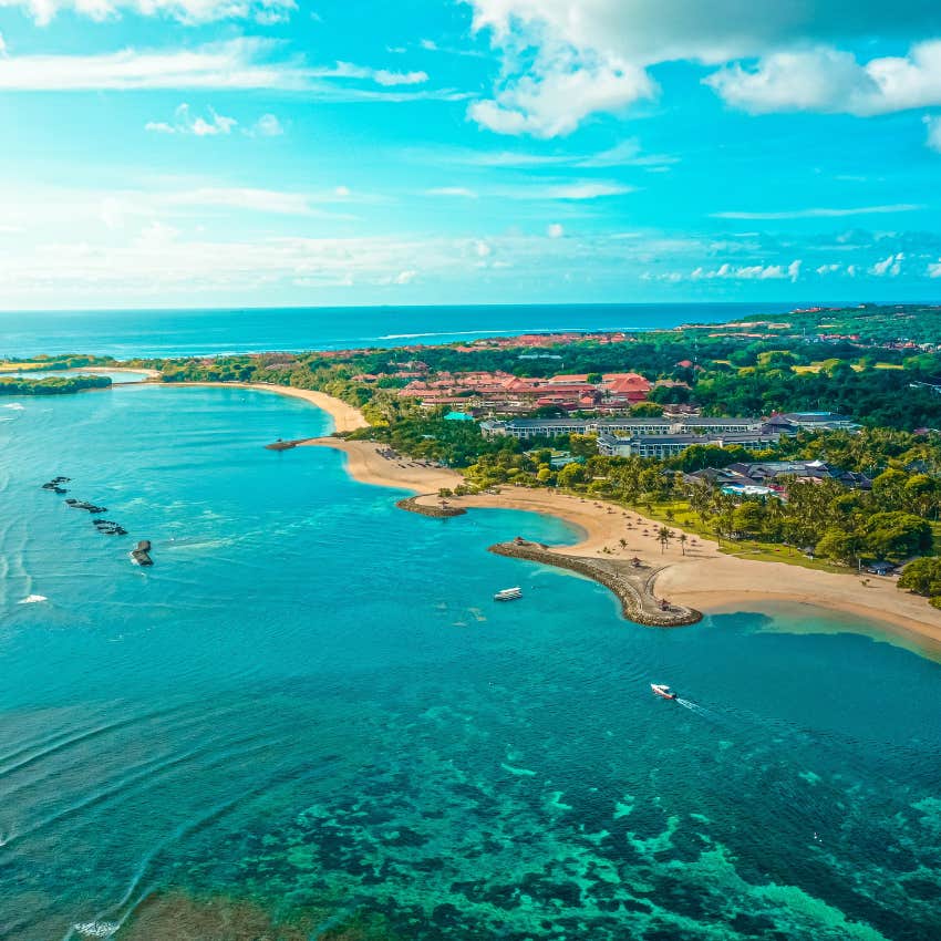 crystal-clear water of bali indonesia
