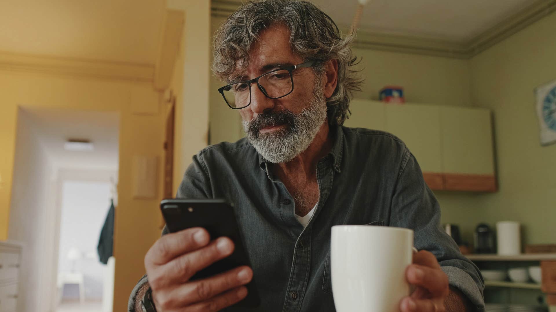 man worried about missing out looking tired