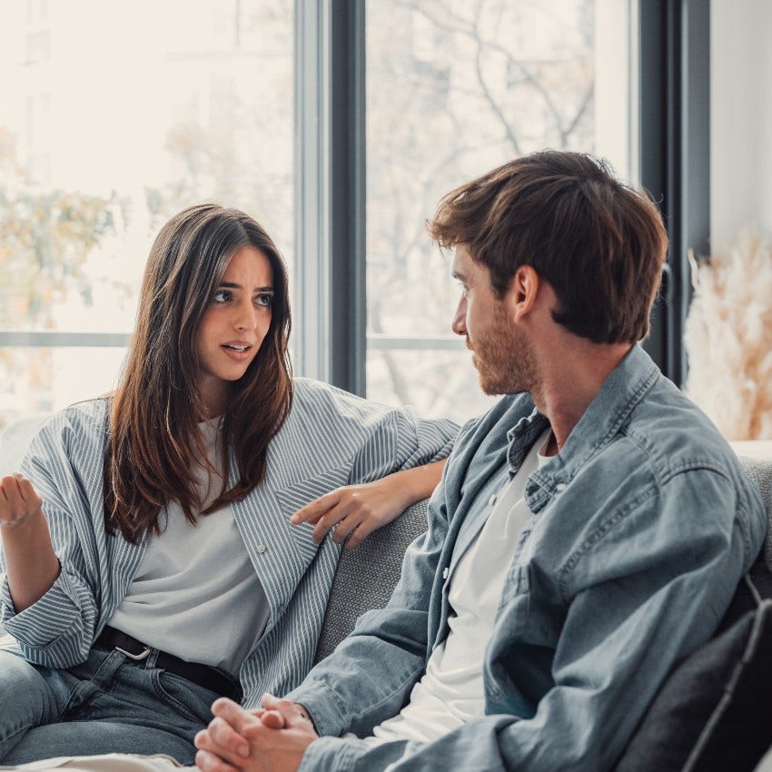 woman with classy parents who makes eye contact when arguing