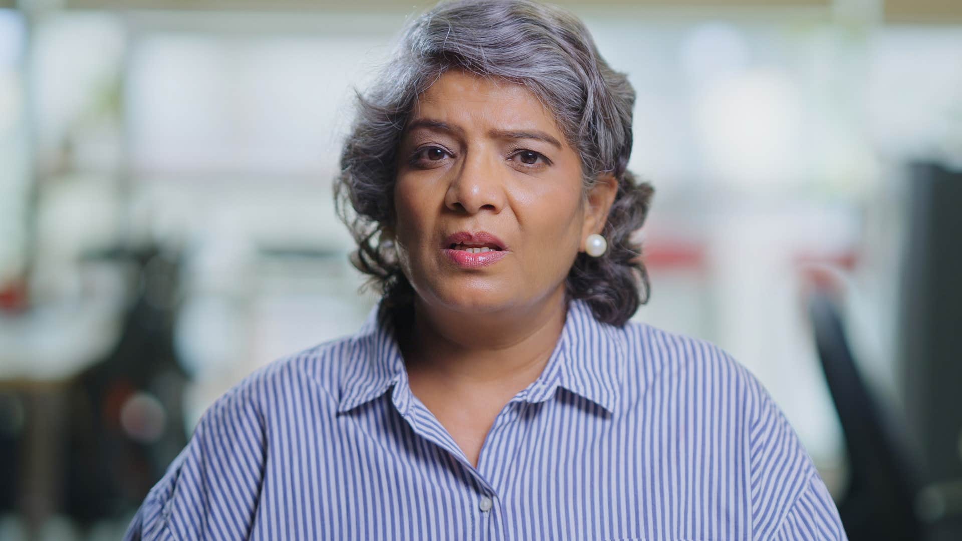 defensive woman annoyed about contradictions at work