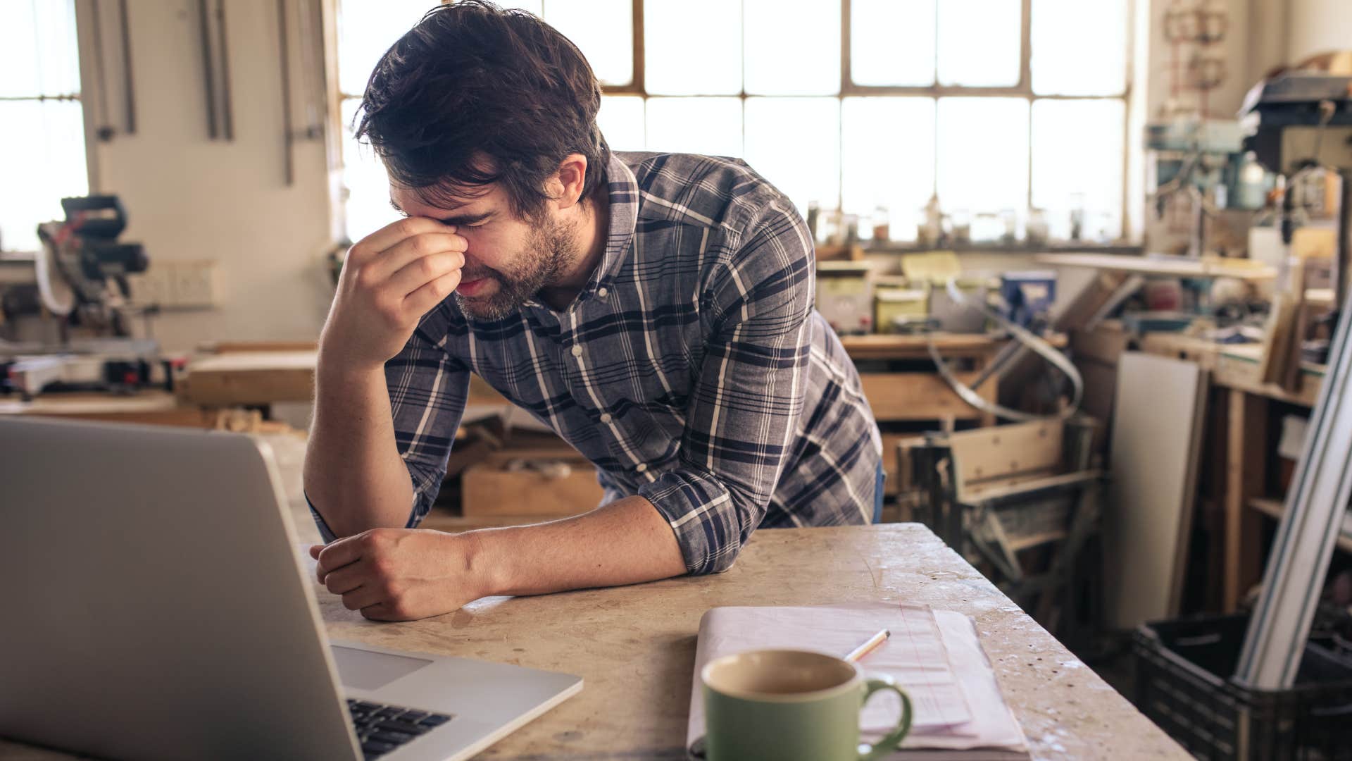 man getting outside his comfort zone at work