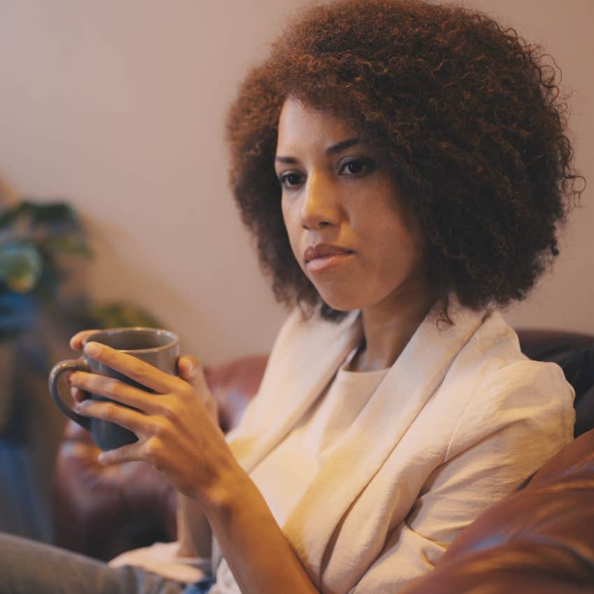 woman with common sense noticing when someone feels off 