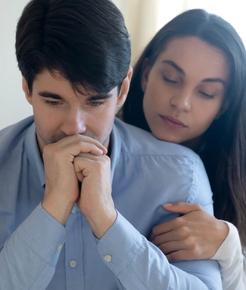 calm person supports partner saying no showing integrity in marriage