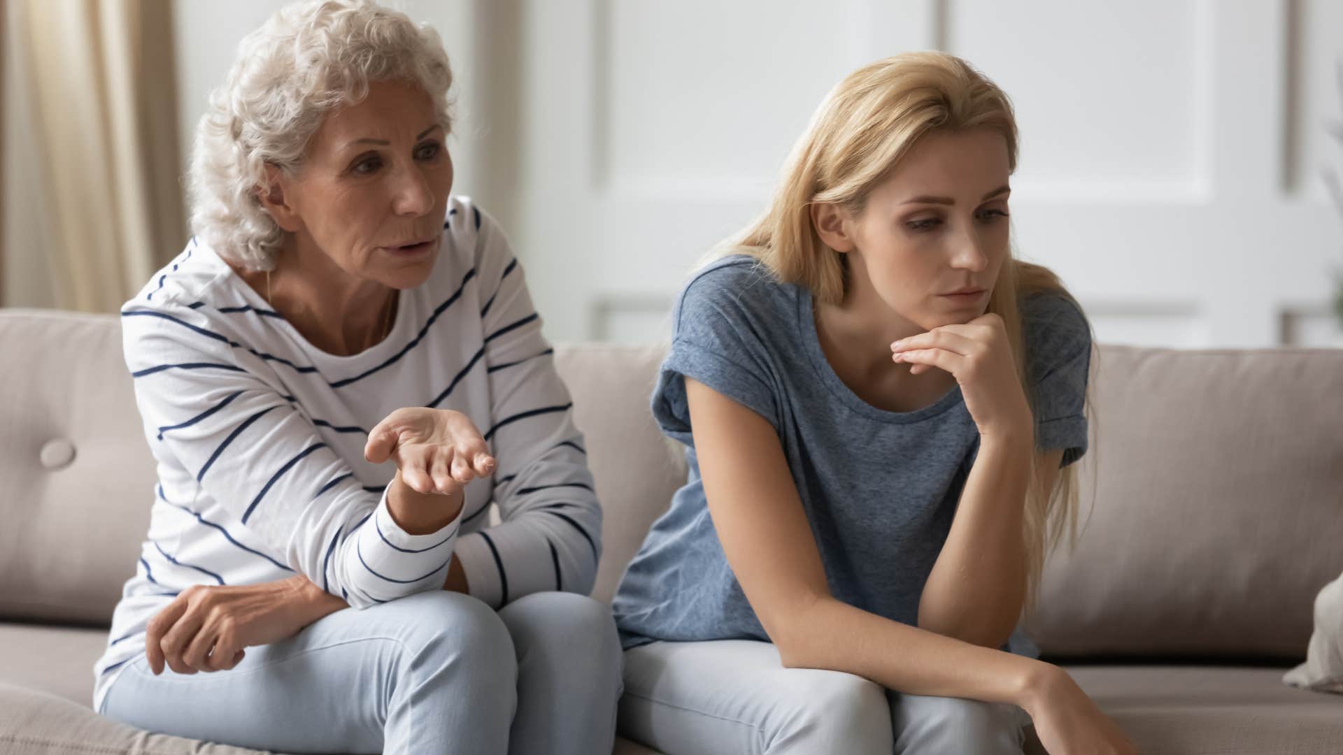 Woman saying "I'm always here for you, but I expect respect."